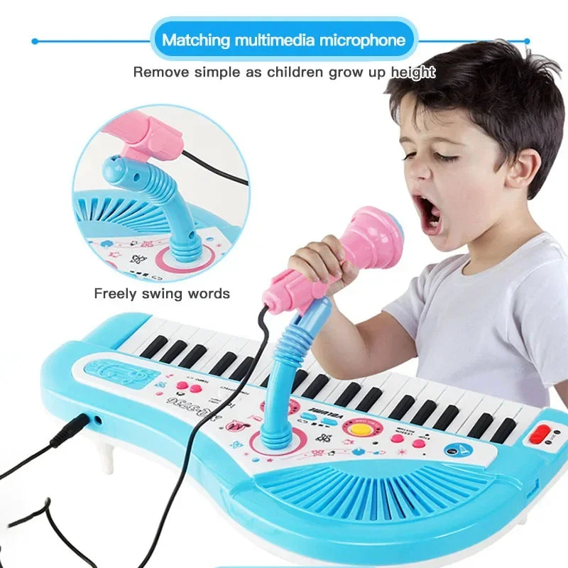 Children's Karaoke with 37-Key Keyboard – Fun and Learning for Little Ones