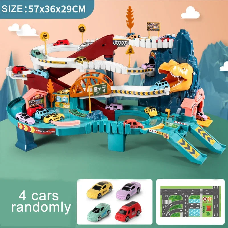 Track and toy cars - Non-electric children's model