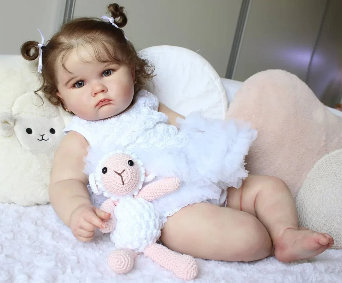 Realistic silicone baby doll 60cm and 1.6kg - age 3 months
