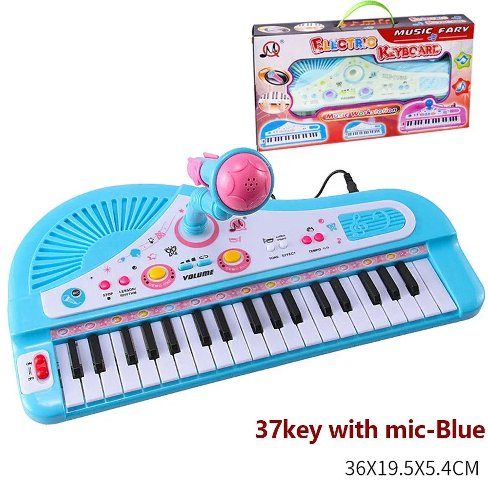 Children's Karaoke with 37-Key Keyboard – Fun and Learning for Little Ones