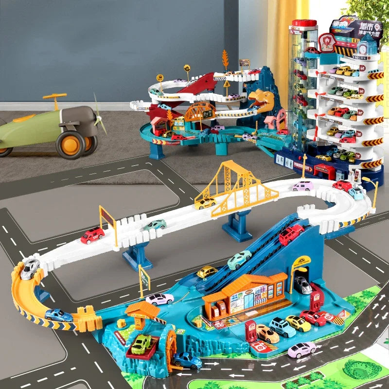 Track and toy cars - Non-electric children's model