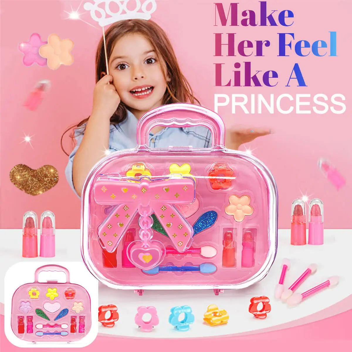 Princess Themed Kids Makeup Case