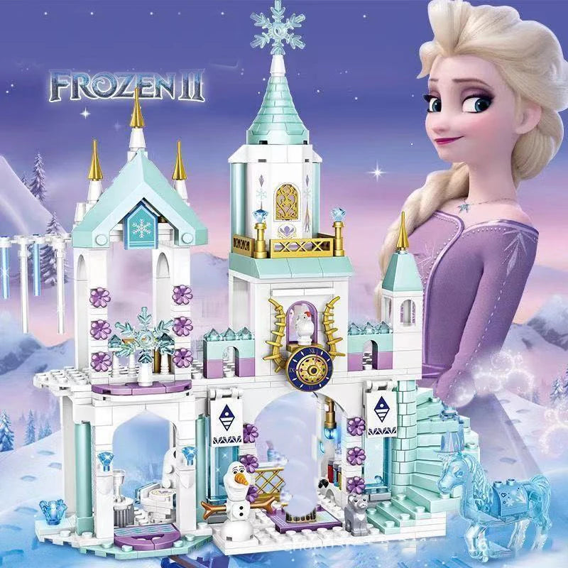 Disney Frozen Elsa Ice Castle Building Blocks - Magical Princesses Toy
