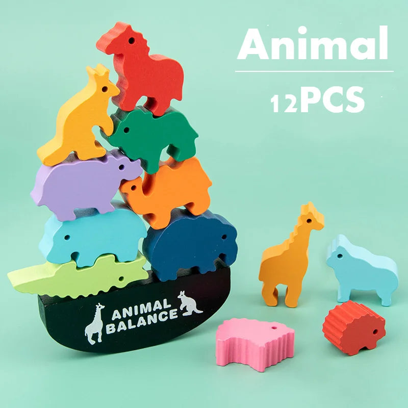 Wooden Balance Blocks - Children's Toy