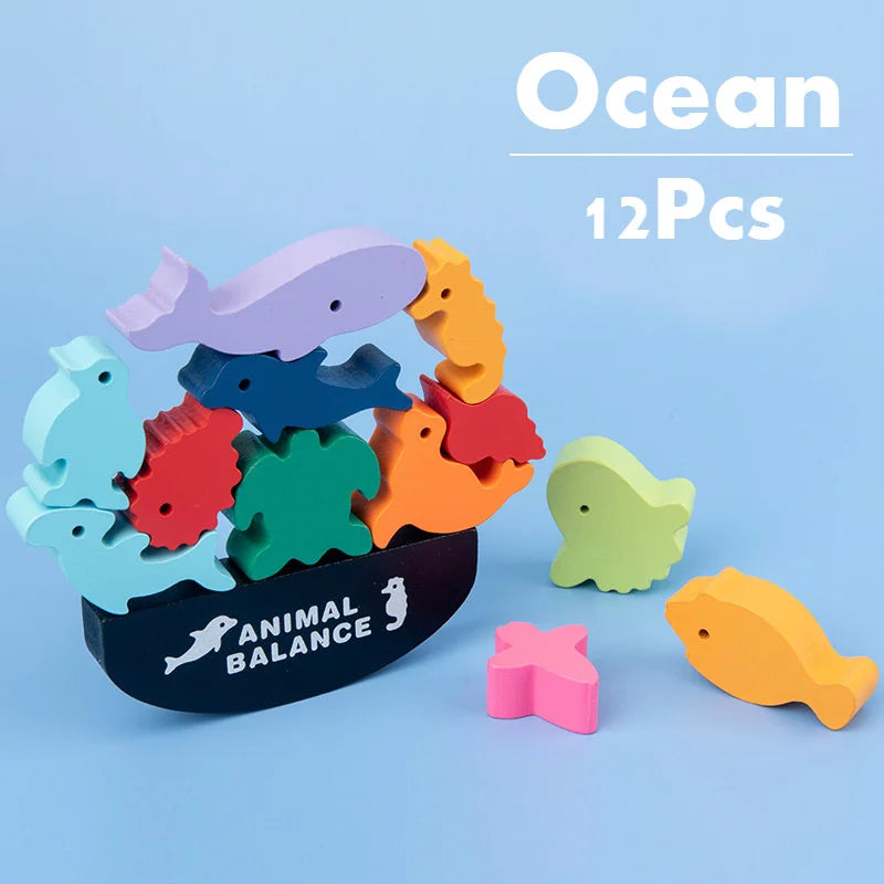 Wooden Balance Blocks - Children's Toy