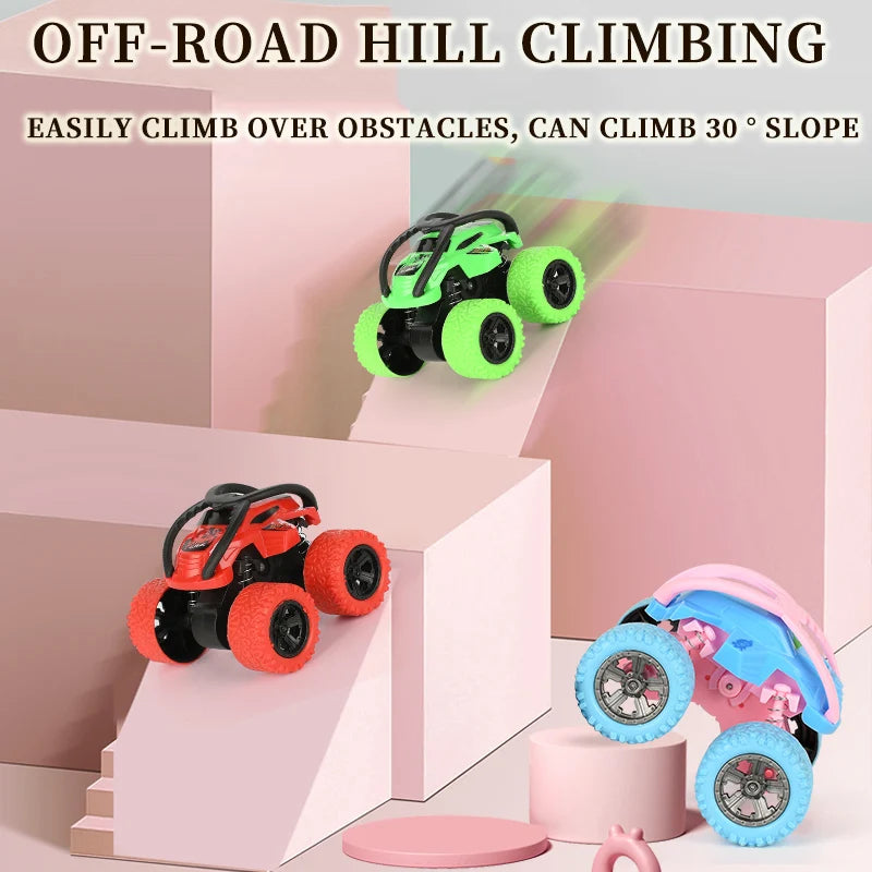 Heavy Duty 4 Wheel Inertia Stunt Car - Kids (Buy 1 Get 2 or Buy 1 Get 4)