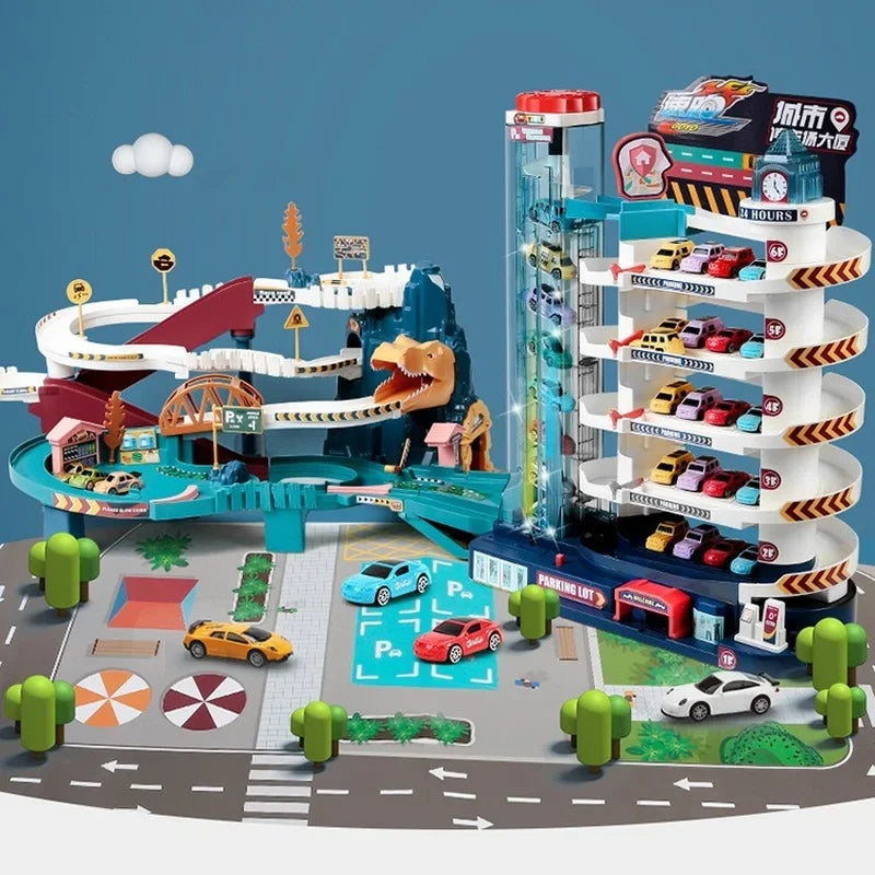 Track and toy cars - Non-electric children's model