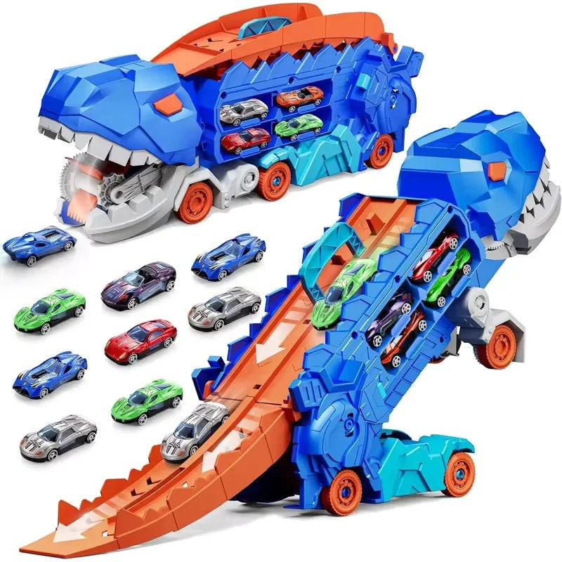 Dinosaur Carrier Truck and Car Track - Kids