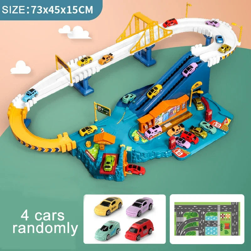 Track and toy cars - Non-electric children's model