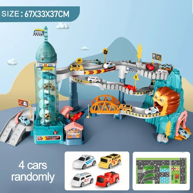 Track and toy cars - Non-electric children's model