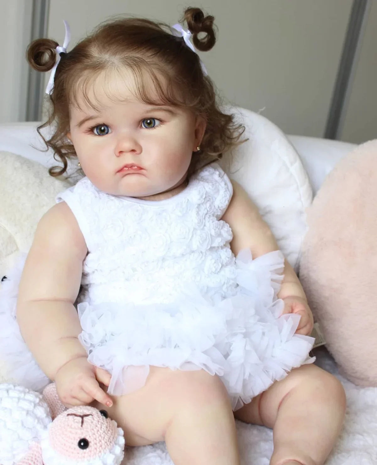 Realistic silicone baby doll 60cm and 1.6kg - age 3 months
