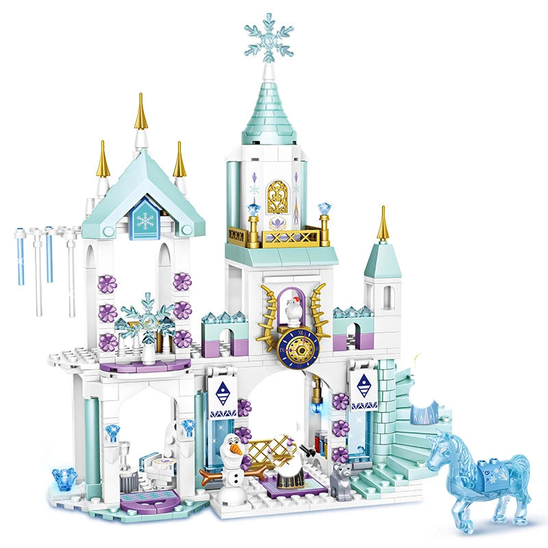 Disney Frozen Elsa Ice Castle Building Blocks - Magical Princesses Toy