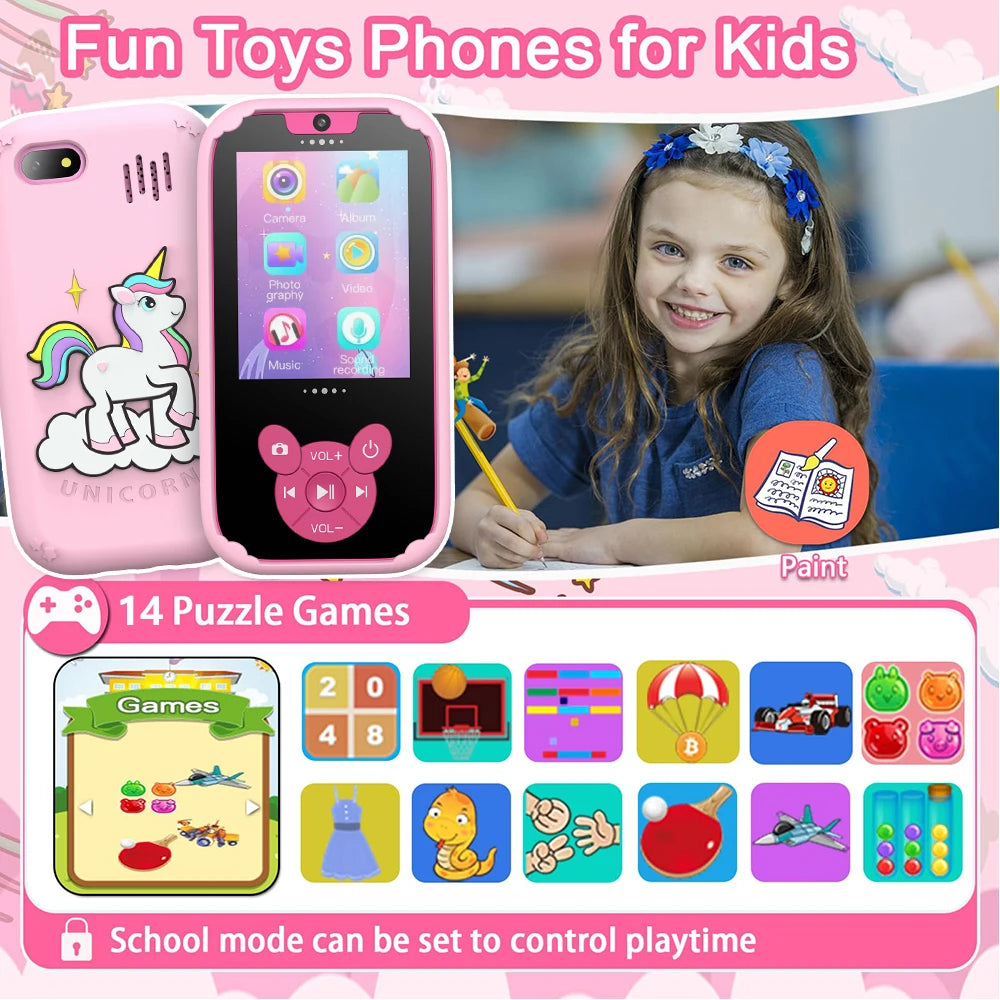 Smart Kids Phone with Camera, Games and Music – Ideal for Kids
