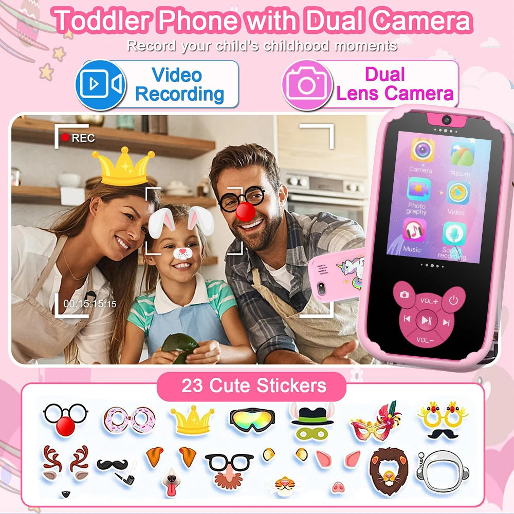 Smart Kids Phone with Camera, Games and Music – Ideal for Kids
